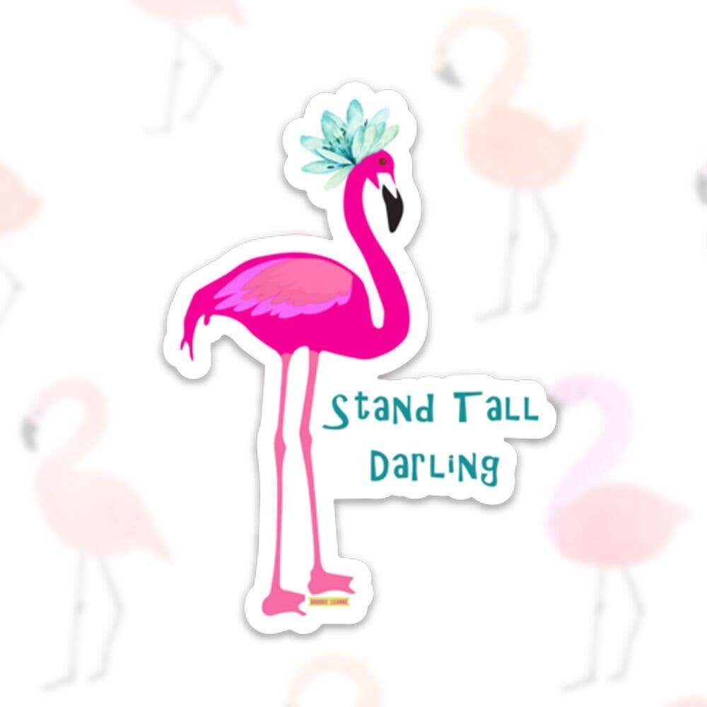 Flamingo vinyl sticker