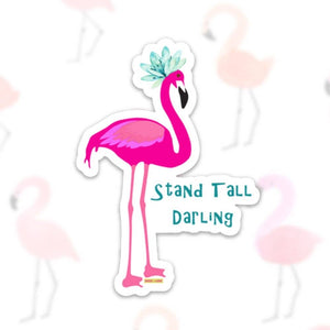 Flamingo vinyl sticker
