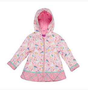 Stephen Joseph Unicorn Raincoat-Size 4T