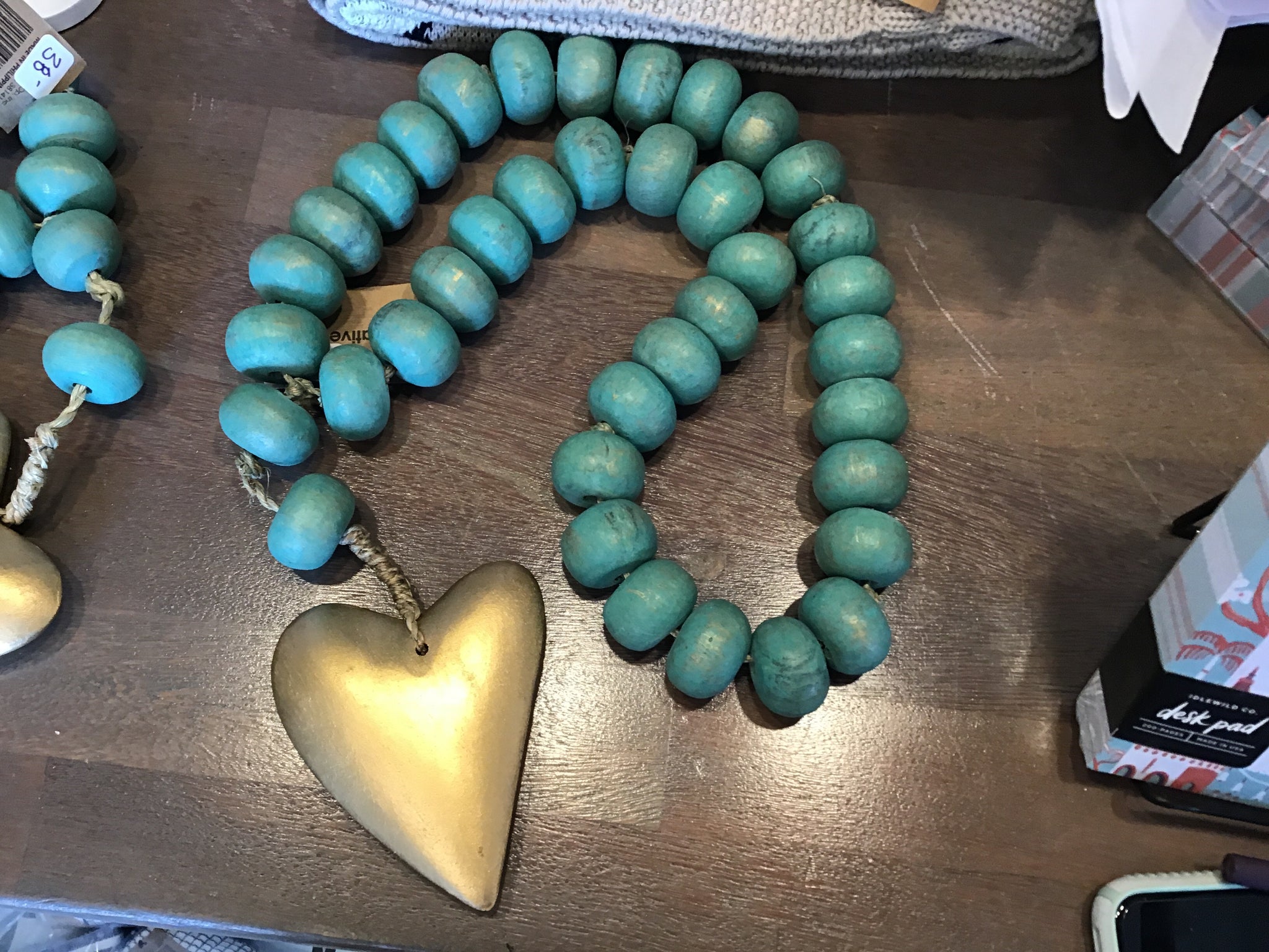 Heart prayer beads