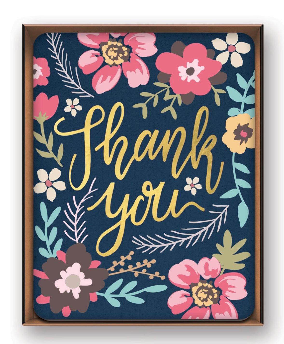 Gold Foil Thank You Notecards