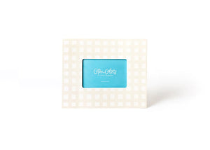 Ecru Gingham Picture Frame