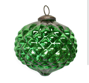 Green 4” mercury ornament