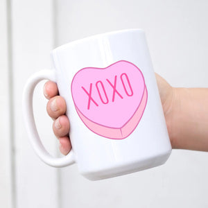 XO Conversation Heart Mug