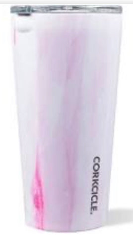 Corkcicle pink marble 16oz