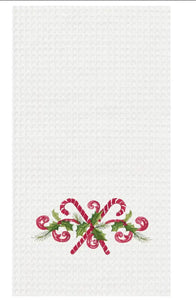 Christmas Candy Canes Kitchen Towel