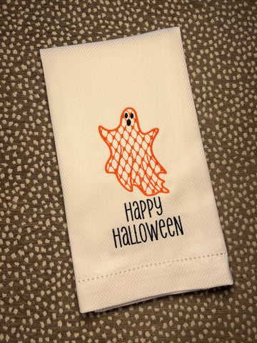 Happy Halloween Huck Tea Towel