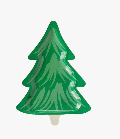 Christmas Tree-Shaped Paper Plates