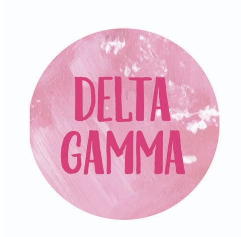 Delta Gamma Round Sticker