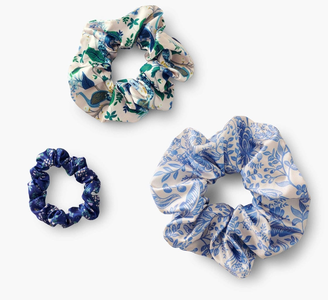 Rifle Peacock Blue Scrunchie Set