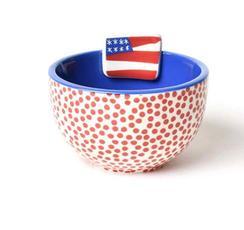 Flag embellished small bowl