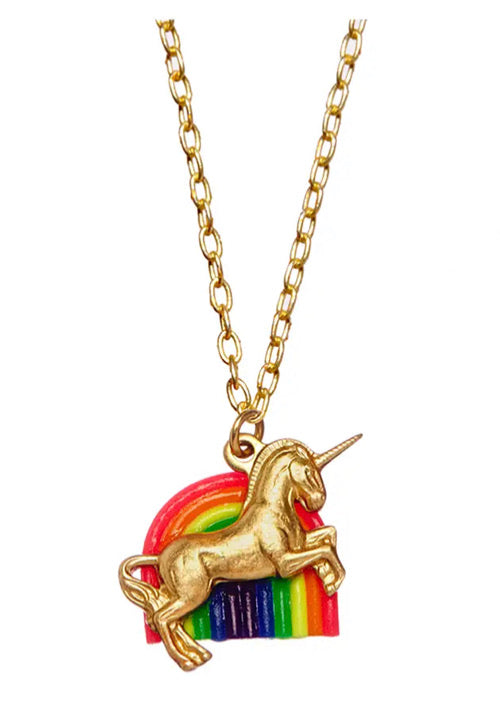Unicorn and Rainbow Necklace