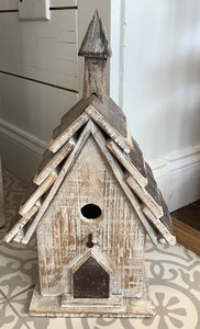 Wood Church Birdhouse