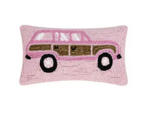 Retro Pink SUV Hook Pillow