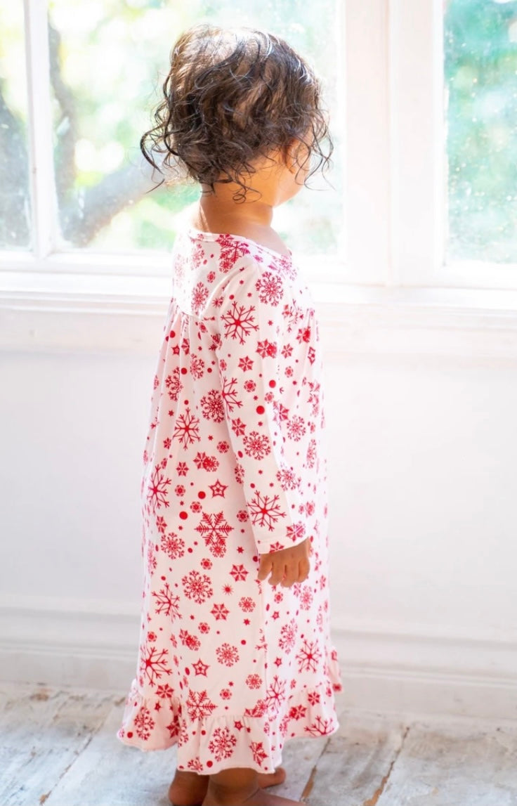 Size 2 Pink Snowflake Nightgown