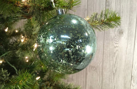 Teal Mercury ball ornament (plastic)