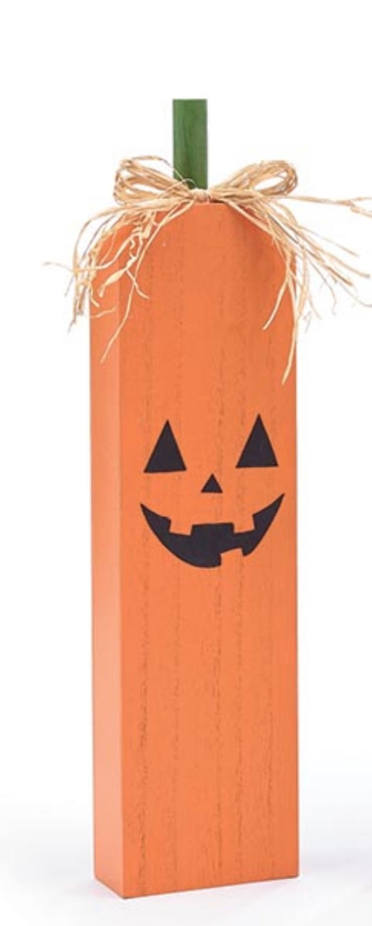Jack-‘O-Lantern Wood Shelf Sitter