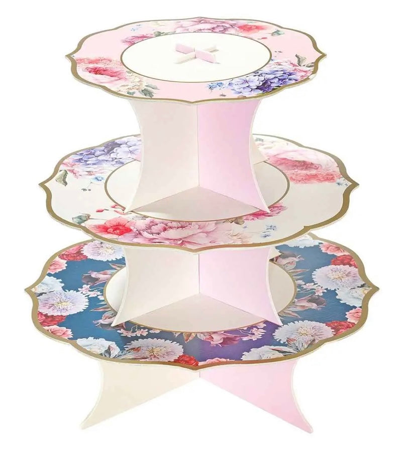 Floral Paper Cake Stand