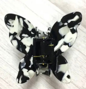 Black & White Butterfly Clip