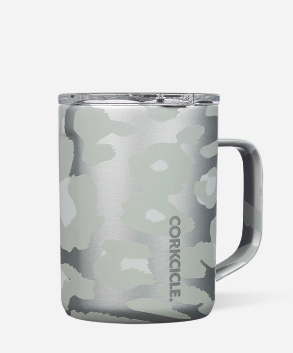 Snow Leopard Corkcicle Mug