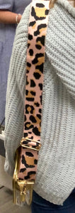 Light Pink Cheetah Purse Strap