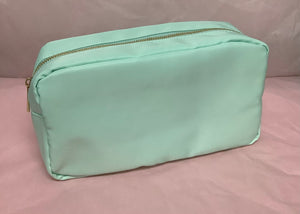 Mint Nylon Cosmetic Bag