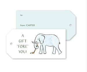 Dogwood Hill Golf Elephant Gift Tags