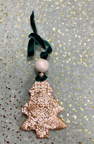 Handmade Clay Christmas Tree Ornament