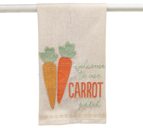 Welcome to our Carrot Patch Tea Towel