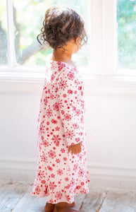 Size 9 Pink Snowflake Nightgown