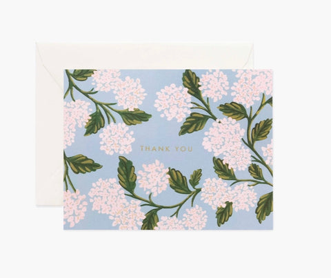 Hydrangea Thank You Card - Rifle