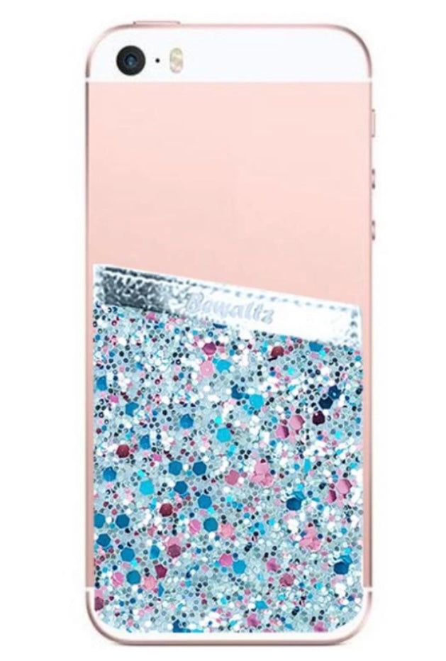 Glitter Phone Pocket- Blue
