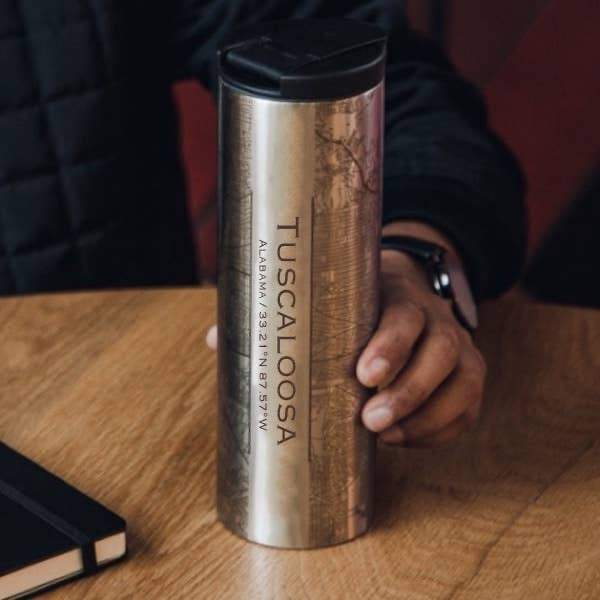 Stainless Tuscaloosa Map Tall Insulated Cup