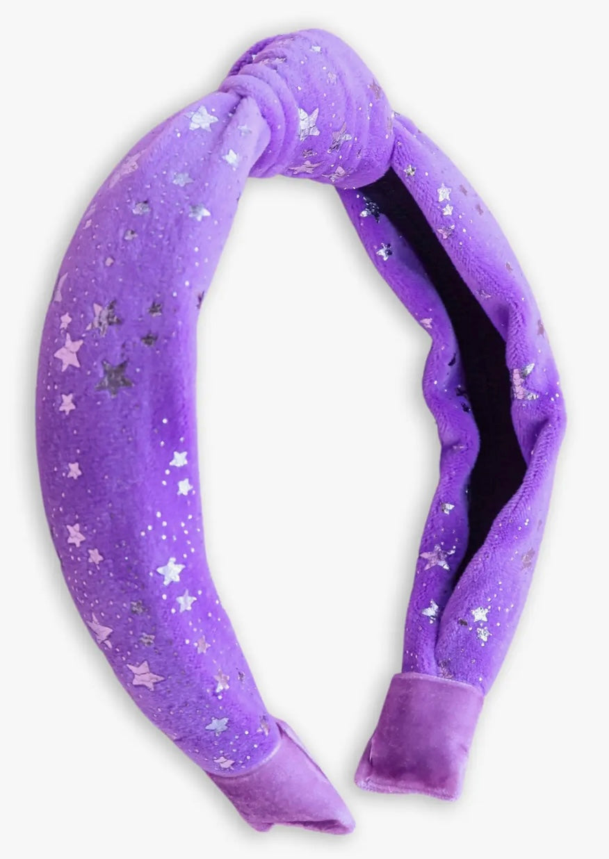 Kids’ Purple/Silver Star Headband