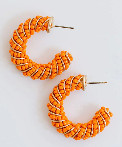 Michelle McDowell Eva Orange Earrings