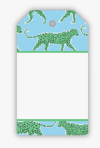 Green Leopard Gift Tags