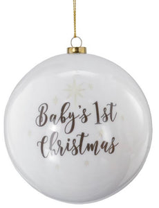 Baby’s 1st Christmas ornament