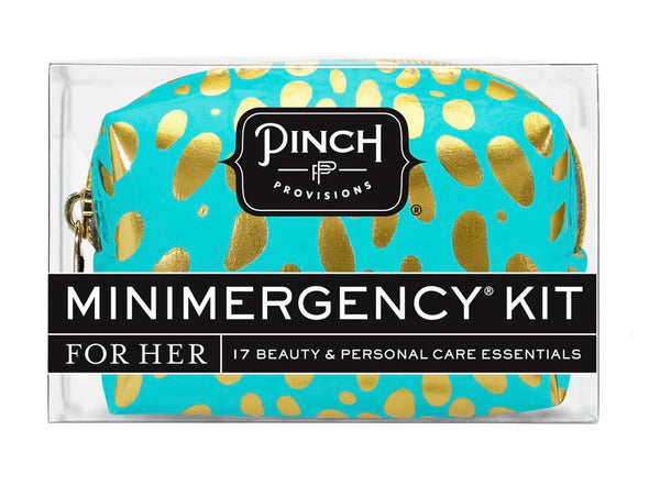 Minimergency Kit- Turquoise Spotted