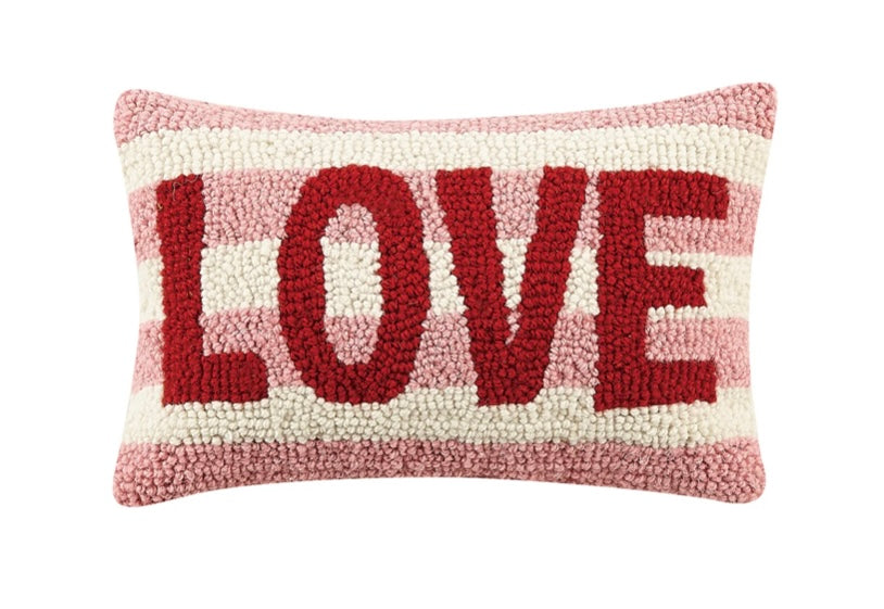 LOVE Hooked Pillow