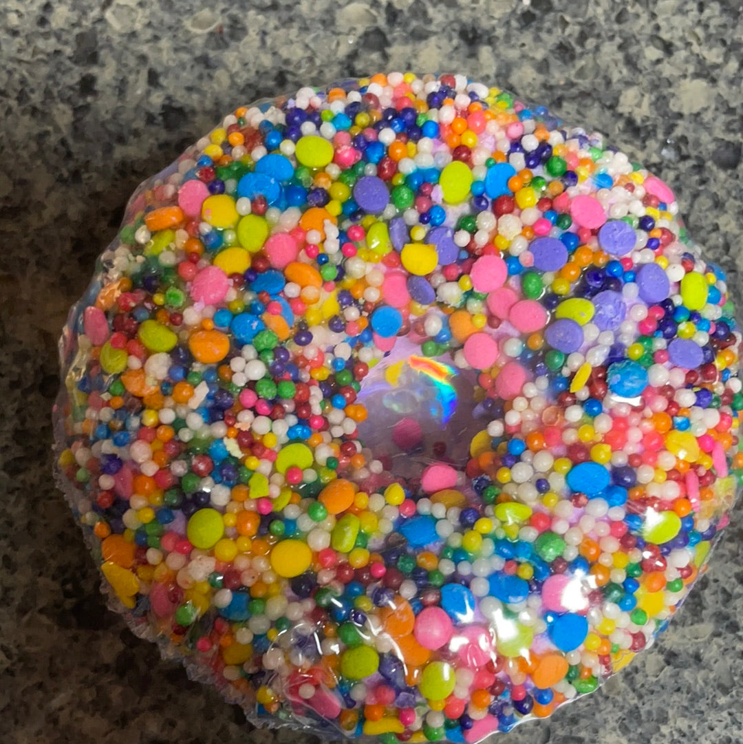 Lavender donut bath bomb