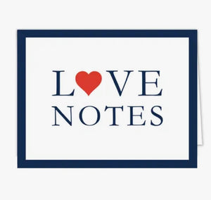Love Notes Folded Notecards
