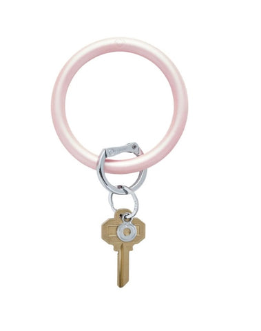 Oventure Silicone Pearlized Key Ring-Rose Pearlized