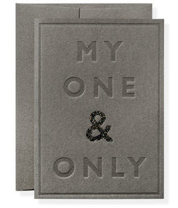 My One and Only Card (Gray)