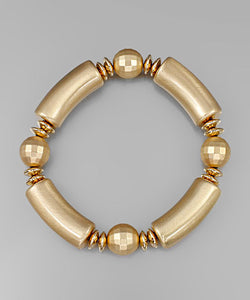 Gold Resin Stretch Bracelet