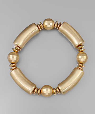 Gold Resin Stretch Bracelet