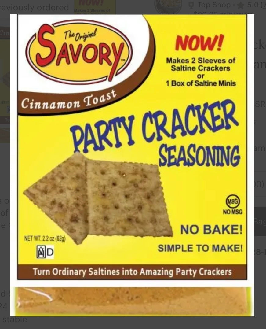 Savory Cinnamon Toast Party Crackers
