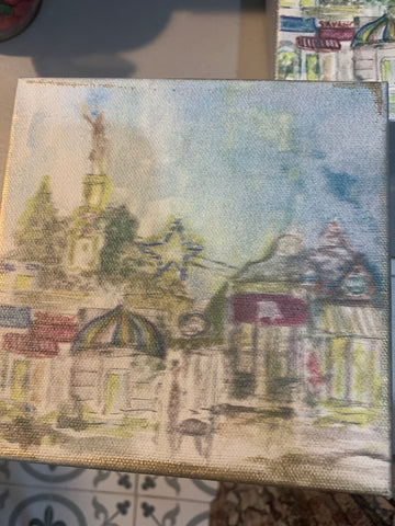 Home wood print