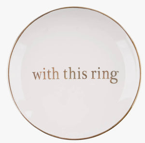 With This Ring Trinket Dish