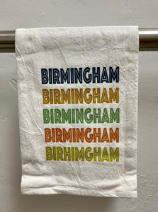 Birmingham Colorblock Tea Towel