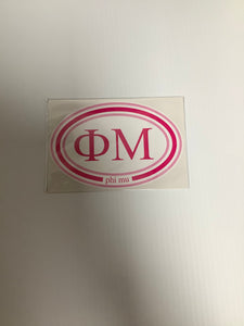 Phi Mu Bumper Sticker